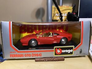 NEW IN BOX Diecast Car Bburago Pininfarina RED 1984 FERRARI GTO 1:24 No. 0572