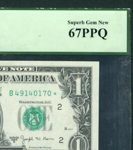 New Listing** STAR ** $1 1963 B ((JOSEPH BARR)) Federal Reserve Note ((PCGS - 67PPQ))