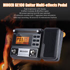 MOOER GE100 LCD Guitar Multi-Effects Pedal Processor Tap Tempo Tuning Function