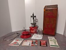 Coleman 200A195 Single Mantle Red Lantern Rare filter Funnel Pyrex Box Manuals