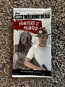 2018 TOPPS WALKING DEAD HUNTERS AND THE HUNTED 6 Card Pack Auto Memorabilia Box