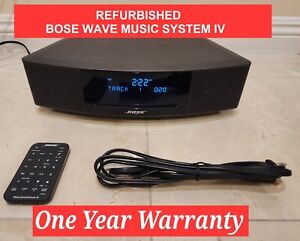 BOSE Wave Music System IV AM/FM Radio/CD Player w/Remote (Black) *Refurbished*