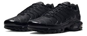 Size 8.5 - Nike Air Max Plus Low Triple Black Men's Shoes 604133-050