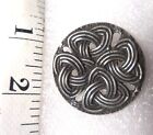 Solid Pewter Celtic Knot Brooch Saint Justin Cornwall signed SJC Handcrafted Pin