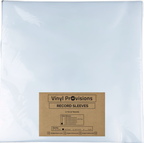 100 Clear Plastic LP Outer Sleeves 3 Mil. HIGH QUALITY Vinyl Record Album Covers