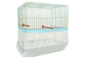 Bird Cage Pocket Seed Catcher Mesh Tulle  XL Cir Max 80” Circumference