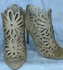 WOW!! LADIES GORGEOUS LILIANA SHOES BEIGE SPIKE HEEL PAIR OF SHOES SUPER LOOK!!
