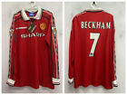 David Beckham 1998-99 Manchester United Retro Premium Jersey Long Sleeve