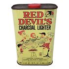 Red Devil's Charcoal Lighter Fluid Rare Vintage 32 Oz Advertising Can Summer Bbq