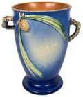 Antique Roseville Pottery Art Deco Pinecone Blue 847-9