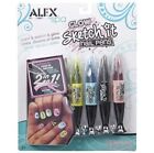 Alex Spa Glow Sketch It Nail Pens Girls Fashion Activity FAST SHIPPING