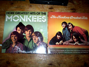 THE MONKEES ( 2 ) VINYL LP  lot GREATEST HITS / MORE GREATEST HITS in shrink VG+