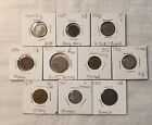 10 pc. Mixed Foreign Coins -Various Denominations, Conditions & Composites Lot 1