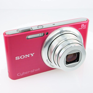 SONY DSC-W730 Cyber-shot Digital Camera 16.1 MP 8x Zoom With SD Card Pink