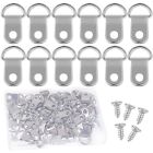50 Pcs D-Ring Picture Hangers Frame Hook with Screws for Wall Artwork Picture