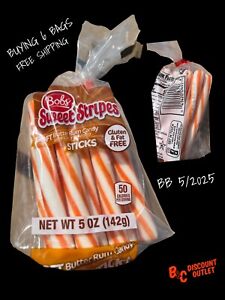 Bob’s Sweet Stripes Soft ButterRum Candy Sticks Bags - {LOT OF 6 BAGS}