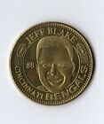 1996 Pinnacle Mint Coins Brass Cincinnati Bengals Football Card #21 Jeff Blake