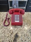 Nice Vintage RED AT&T 2500DM Desk Touch Tone Phone Western Electric Bell System
