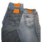 Lot of 3 Levi's Relaxed Fit Blue Jeans Men's Size 34x30