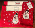 Johanna Parker Christmas Snowman 8 Placemats & 2 Kitchen Towels