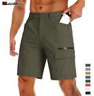 Mens Summer Outdoor Cargo Hiking Shorts Quick Dry Nylon Work Pants Casual Shorts