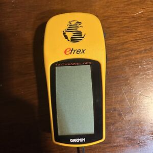 Garmin eTrex Personal Navigator Yellow 12 Channel Handheld GPS W/lanyard