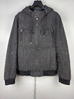 Genuine DIOR Homme Mens 08AW Luxury Knit Zip Hooded Bomber Jacket Size 50 / L