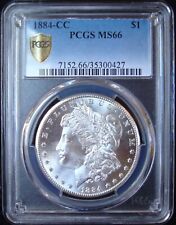 New Listing1884-CC Morgan Silver Dollar - PCGS MS 66 - Gold Shield