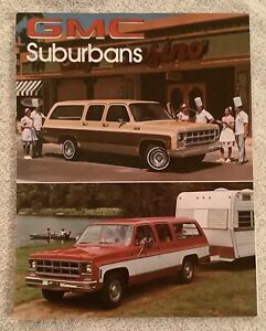 Sales Brochure GMC Suburbans 1978 Foldout