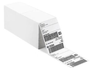 24000 4x6 Fanfold Thermal Shipping Labels Perforated Label SALE BULK OFFER