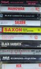 Heavy Metal Cassette Tape (10) Lot: Black Sabbath, Scorpions, ManOWar, SAXON