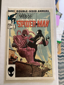 Web of Spider-Man Annual #1 #3 #7 lot of 3 black suit #3 is a newsstand see pics