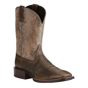 Ariat Men's Sport Western Brooklyn Brown/Ashes Boot 10019958