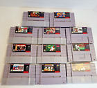 Lot of 11 Super Nintendo Entertainment System SNES Sports Games Cartridge Only