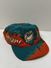 Vintage 90s Miami Dolphins Drew Pearson Jagged Edge Shockwave Snapback Hat Rare