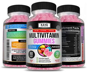 3x 60ct Multi Vitamin Gummy, Biotin, Vitamin A, C & E, Zinc & Vitamin B-12