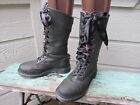 Dr. Doc Martens TRIUMPH Cuff Boot UK 6 Womens 8 Black Leather Flannel Lined Used