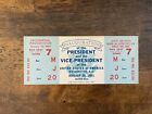 January 1961 kennedy inauguration Full Ticket President Kennedy JFK LB Johnson
