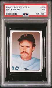 1984 Topps Stickers Baseball Wade Boggs #216 PSA 7 73516391