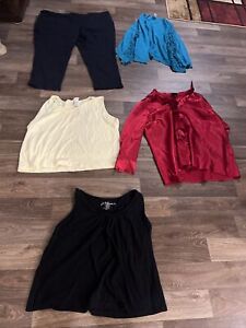 Huge Lot Of 5 Size 30 And 30/32 And Some Are Wide Womens Clothes