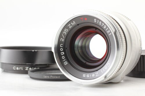 [Top MINT] Carl Zeiss BIOGON T* 35mm F2 ZM Lens for Leica M mount Silver  Japan
