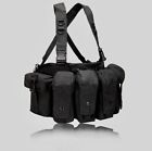 Heavy Duty Chest Rig, For Training, Hunting, Airsoft, Operation[Black]
