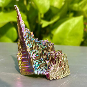 37G Natural Rainbow Aura Titanium Bismuth Specimen Mineral Gemstone Crystal Rock