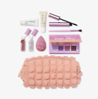 Ulta Beauty 9 piece makeup gift set - pink cosmetic bag and eyeshadow pallet