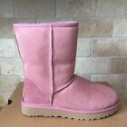 UGG Classic Short II Pink Dawn Water-resistant Suede Boots Size US 7 Women