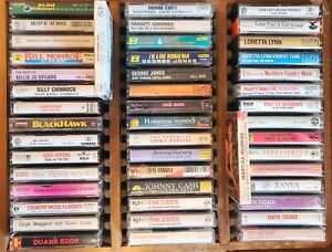 Country Bluegrass Cassette Tapes George Jones Loretta Lynn and More!