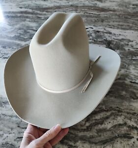 Resistol 5X Beaver Silverbelly Cowboy Western Hat Size 7 1/4- Vintage!