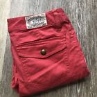 RALPH LAUREN Skinny Leg Low Rise Red Cargo Pants Youth Size 12