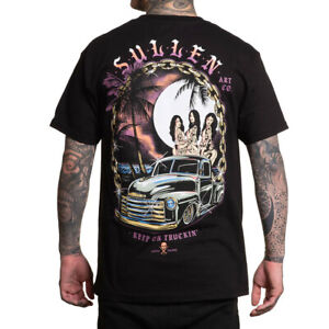 Sullen Men's Patina Standard Black Short Sleeve T Shirt Clothing Apparel Tatt...