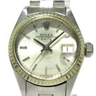 Auth ROLEX Oyster Perpetual Date 6917 3480326 Silver Women's Wrist Watch